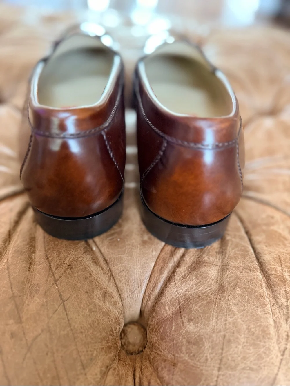 Cole Haan Men’s 11.5B Brown Leather Tassel Loafers Dress Shoes Slip On Moc